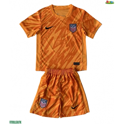 Förenta Staterna Målvakt Bortaställ Barn Copa America 2024 Kortärmad (+ Korta byxor)